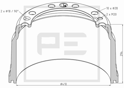 Тормозной барабан brake drum