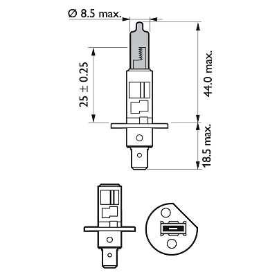 12258WVUSM PHILIPS Комплект галогенных ламп