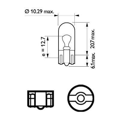 Комплект ламп накаливания PHILIPS 12961XVPB2