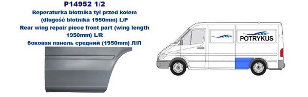 P149521 POTRYKUS Панель кузова