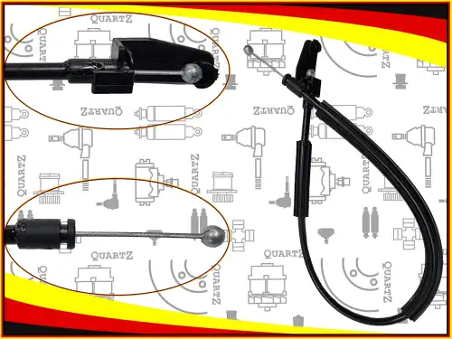 QZ6R1823531C_Трос замка капота передний VW QUARTZ QZ6R1823531C