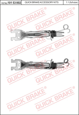 Комплект регулятора барабанного тормозного механизма QUICK BRAKE 10153002