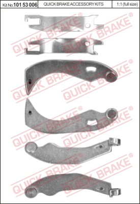 Комплект регулятора барабанного тормозного механизма QUICK BRAKE 10153006