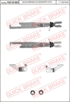 Саморегулятор тормозных колодок QUICK BRAKE 10253003