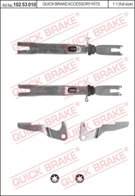 Комплект регулятора барабанного тормозного механизма QUICK BRAKE 10253010