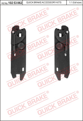 Комплект регулятора барабанного тормозного механизма QUICK BRAKE 10253062