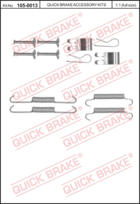 105-0013 QUICK BRAKE Комплектующие, стояночная тормозная система