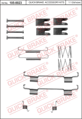 Комплектующие, стояночная тормозная система QUICK BRAKE 105-0023