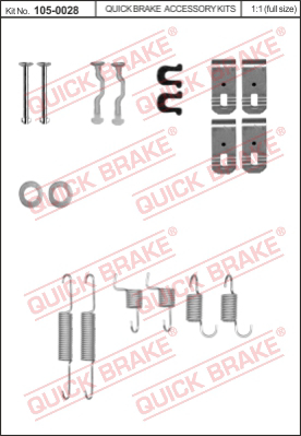 Ремкомплект стояночного тормоза QUICK BRAKE 105-0028