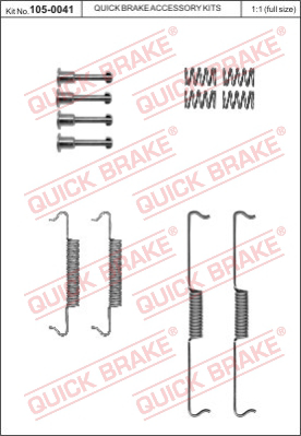 105-0041 QUICK BRAKE Комплектующие, стояночная тормозная система