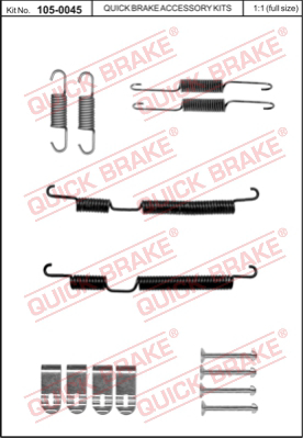 Ремкомплект стояночного тормоза QUICK BRAKE 105-0045
