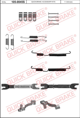 Ремкомплект стояночного тормоза QUICK BRAKE 105-0045S