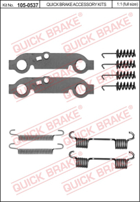 105-0537 QUICK BRAKE Комплектующие, стояночная тормозная система