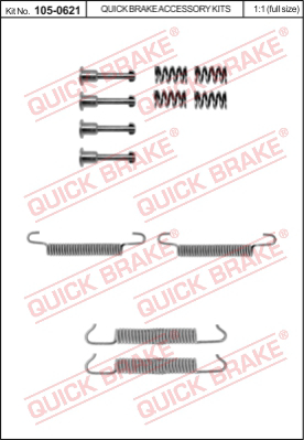 105-0621 QUICK BRAKE Комплектующие, стояночная тормозная система