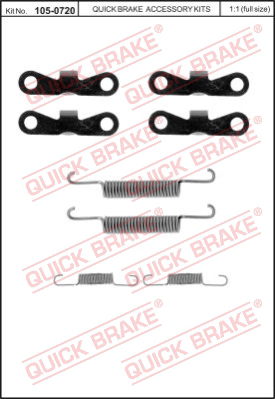 105-0720 QUICK BRAKE Комплектующие, стояночная тормозная система