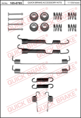Комплектующие тормозной колодки QUICK BRAKE 105-0785