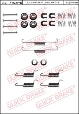 105-0788 QUICK BRAKE Комплектующие, стояночная тормозная система