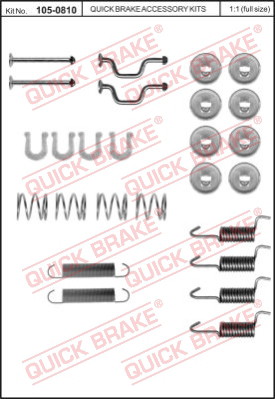 105-0810 QUICK BRAKE Комплектующие, стояночная тормозная система