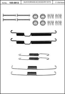 Комплектующие тормозной колодки QUICK BRAKE 105-0813