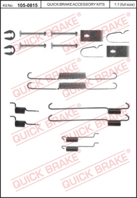 105-0815 QUICK BRAKE Комплектующие, тормозная колодка