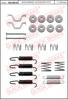 105-0816 QUICK BRAKE Комплектующие, стояночная тормозная система