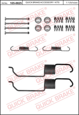 105-0825 QUICK BRAKE Комплектующие, тормозная колодка