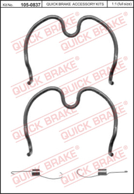 Комплектующие тормозной колодки QUICK BRAKE 105-0837