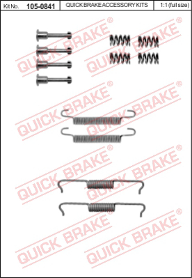 105-0841 QUICK BRAKE Комплектующие, стояночная тормозная система