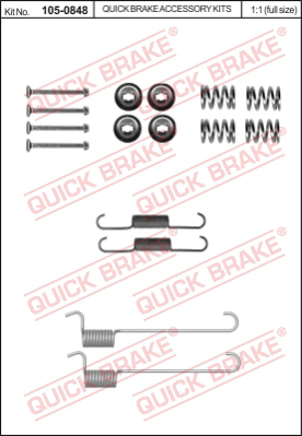 105-0848 QUICK BRAKE Комплектующие, стояночная тормозная система