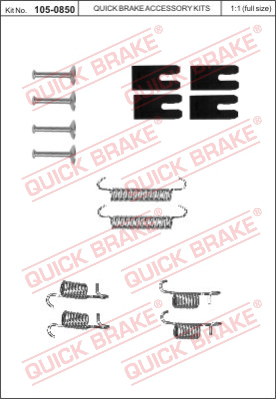 105-0850 QUICK BRAKE Комплектующие, стояночная тормозная система