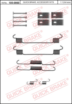 105-0860 QUICK BRAKE Ремкомплект стояночного тормоза