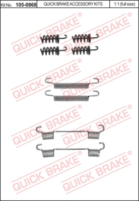 105-0868 QUICK BRAKE Комплектующие, стояночная тормозная система