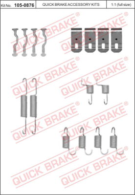 105-0876 QUICK BRAKE Комплектующие, стояночная тормозная система