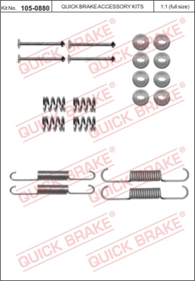 105-0880 QUICK BRAKE Комплектующие, стояночная тормозная система