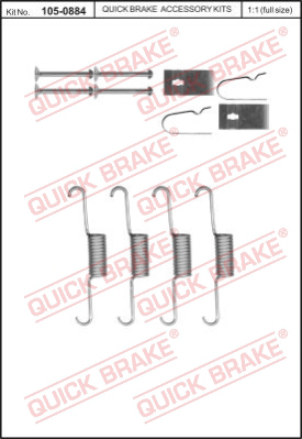 105-0884 QUICK BRAKE Комплектующие, стояночная тормозная система