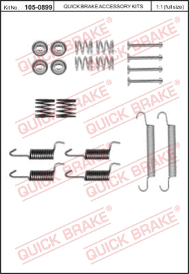 105-0899 QUICK BRAKE Комплектующие, стояночная тормозная система