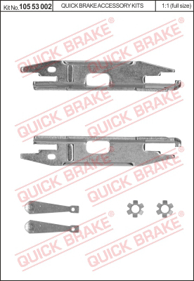 10553002 QUICK BRAKE Саморегулятор тормозных колодок к-т прав+лев VAG барабан