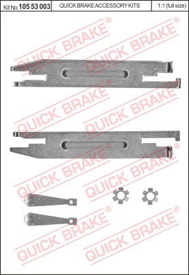 Комплект регулятора барабанного тормозного механизма QUICK BRAKE 10553003