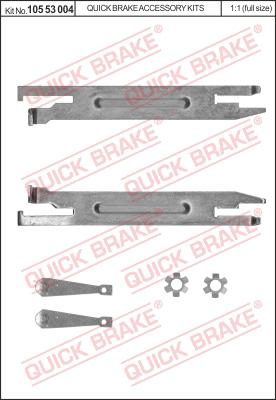 Комплект регулятора барабанного тормозного механизма QUICK BRAKE 10553004