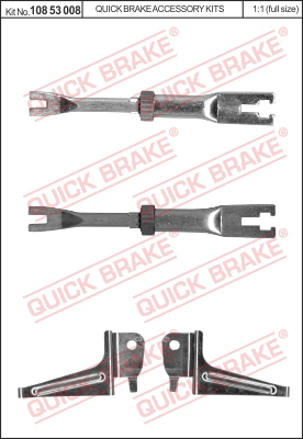 Саморегулятор тормозных колодок QUICK BRAKE 10853008