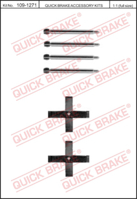 109-1271 QUICK BRAKE Комплектующие, колодки дискового тормоза