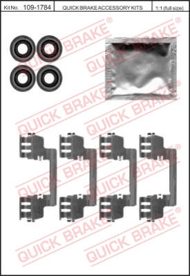 Комплектующие колодок дискового тормоза QUICK BRAKE 109-1784