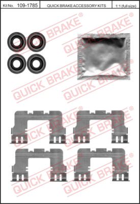 Комплектующие колодок дискового тормоза QUICK BRAKE 109-1785