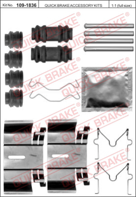 Комплектующие колодок дискового тормоза QUICK BRAKE 109-1836