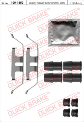 109-1850 QUICK BRAKE Комплектующие, колодки дискового тормоза