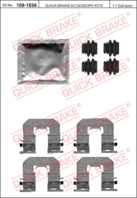 109-1856 QUICK BRAKE Комплектующие, колодки дискового тормоза