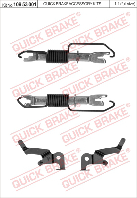 Комплект регулятора барабанного тормозного механизма QUICK BRAKE 10953001