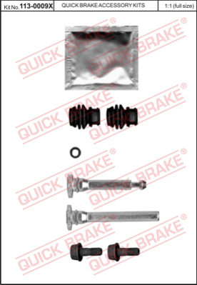 Комплект направляющей гильзы QUICK BRAKE 113-0009X