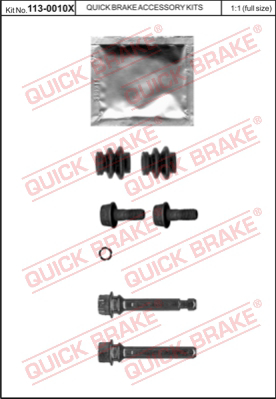 113-0010X QUICK BRAKE Комплект направляющей гильзы