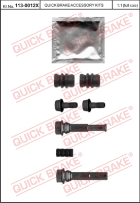 Комплект направляющей гильзы QUICK BRAKE 113-0012X